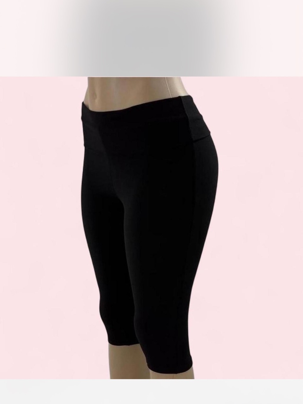 Y2K inspo fold over waistband capri leggings